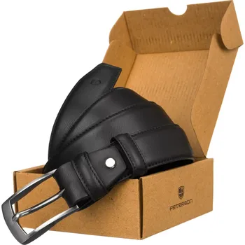 Opasek Pánský černý PETERSON 125CM PTN 042277