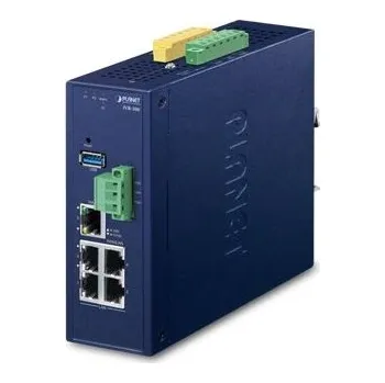 Planet IVR-300 Enterprise router/FW VPN/VLAN/QoS/HA/AP kontroler, 2x WAN (SD-WAN), 3x LAN, IP30, -40/75st, 9-54VDC