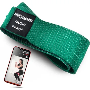 NEOLYMP Krátké fitness pásky 3 – Šetrné k pokožce mini pásky, odolné mobility pásky ZELENÁ