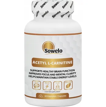 Acetyl L-Karnitin Kapsle 500 mg ENERGIE METABOLISMUS KONCENTRACE - Sowelo