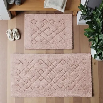 Koberec Sada koupelnových koberečků BOSTON 12 pudrově růžová