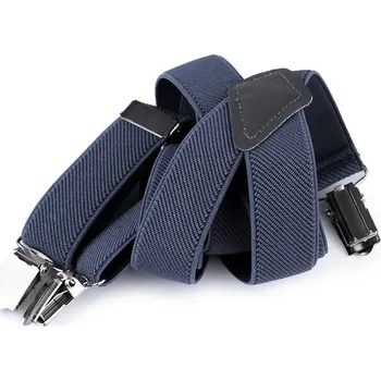 Kšandy Dětské šle jednobarevné, velké, 9 modrá jeans