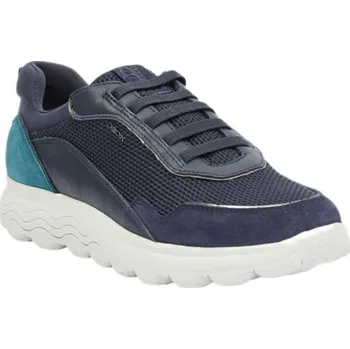 Dámská móda Dámské tenisky Geox D SPHERICA 38 Tmavě modrá, Tyrkysová, Bílá