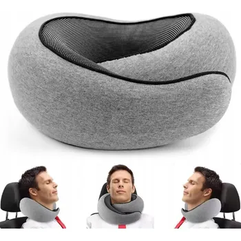 Polštář POLŠTÁŘ ROGAL NA KRK DO LETADLA, TURISTICKÁ PAMĚŤOVÁ PĚNA