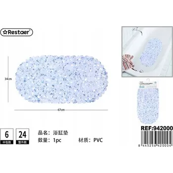 Protiskluzová Podložka do Koupelny Oválná 67x34 cm