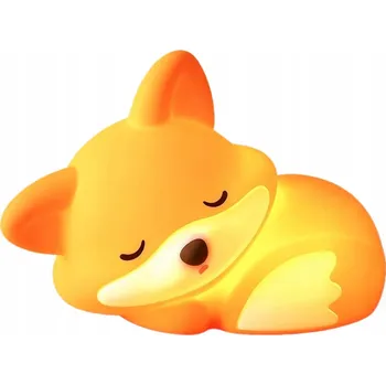 Lampička NOČNÍ LAMPA LED LIŠKA DOTYKOVÁ S ČASOVAČEM, VÁNOČNÍ DÁREK, BEZPEČNÁ