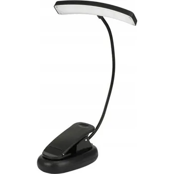 Lampička LED Stolní Lampa s Klipem na Čtení Alogy Černá 27cm, 3 režimy svícení