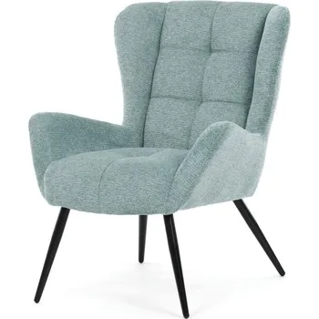 Křeslo Autronic Čalouněné křeslo ušák AK-H9206 Barva potahu: Modrá