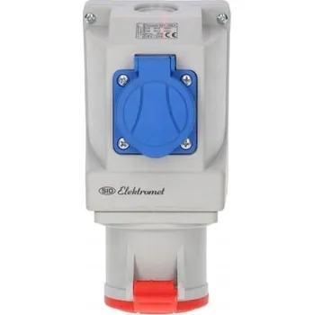 Elektrická zásuvka Elektrická Zásuvka hermetická Elektromet modrá