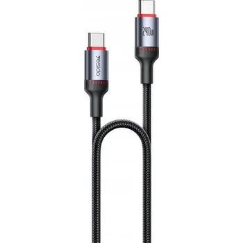Datový kabel Kabel Yesido USB-C - USB-C, 1,2 m, černý