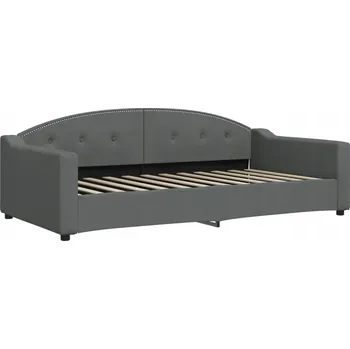 Pohovka Rozkládací pohovka, tmavě šedá, 223 x 110 x 75 cm