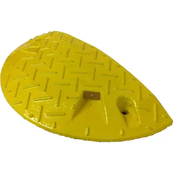 Dopravní zařízení Žlutý plastový koncový zpomalovací práh - 10 km / hod - 21,5 x 43 x 6 cm
