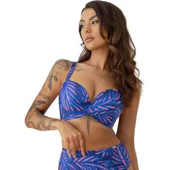 Dámské plavky Horní díl plavek Hawai - KRIS LINE světle modrá 70/E