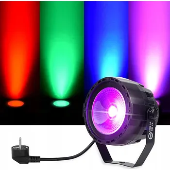 LED PAR reflektor Light4Me COB 30 BK V2 RGB 30W, úhel 35°