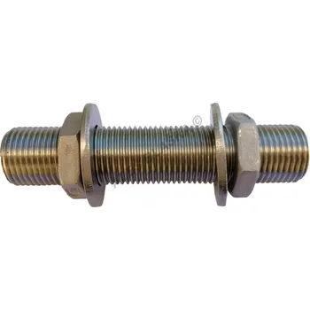 Fitinka Panelová průchodka nerezová s podložkami a maticemi NEREZ, INOX - připojení, přechodka, přípojka pro nádrže - nádrž - 5/4"x100 TYP309PP