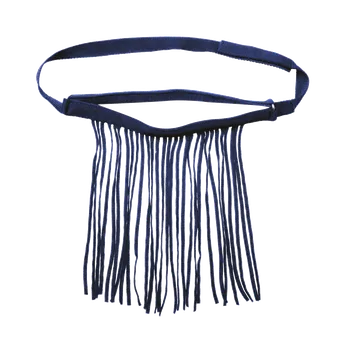 Vybavení pro koně Třásně proti hmyzu Waldhausen, nastavitelné,tmavě modré, Cob