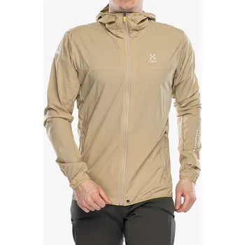 Pánská větrovka Běžecká bunda Haglofs L.I.M Tempo Trail Jacket - písková XL