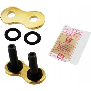 Řetězová sada pro motocykl Spona řetězu, spojovací článek DID 525 VX Zlatá pro čtyřkolky ATV a motocykly