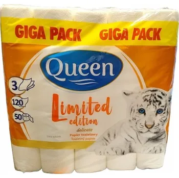 Toaletní papír Suchý toaletní papír bez vůně Queen 50 ks