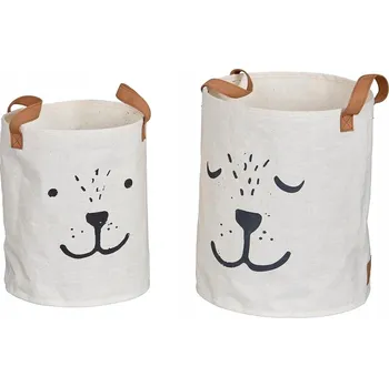 Úložný box Sada 2 kusů bavlněných košů Love It Store It na hračky a prádlo, béžová barva