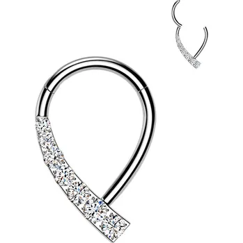 Piercing Šperky4U Piercing segment kruh TITAN - TIT1602-1208