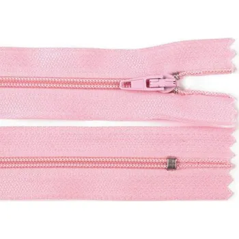 Zip Spirálový zip No 3 délka 18 cm pinlock, malé, 133 růžová světlá