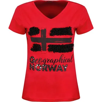 Dámská móda Tričko Geographical Norway Rot 8209798 L