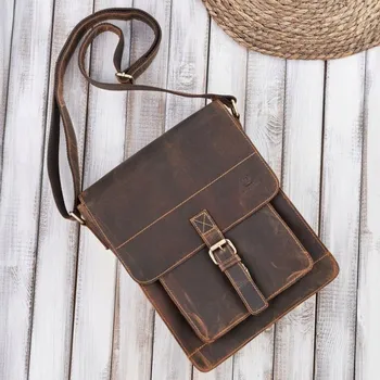 Paolo Peruzzi taška na dokumenty z pravé kůže, bez vzoru