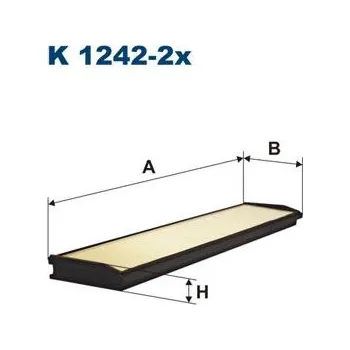 Ventilátor topení a klimatizace Filtr, vzduch v interiéru FILTRON K 1242-2x