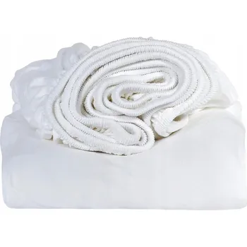 Prostěradlo PROSTĚRADLO JERSEY S GUMOU 90x200 + 25 CM BOKY - BÍLÁ BARVA