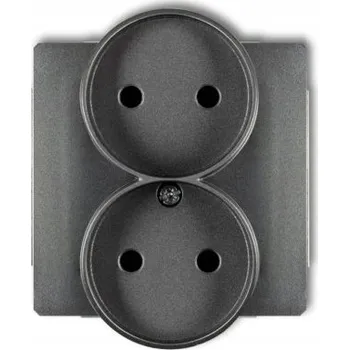 Elektrická zásuvka Šedá nástěnná Elektrická Zásuvka Karlik