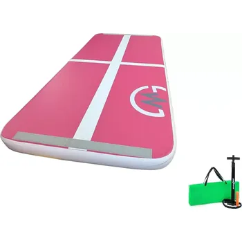 Žíněnka Šedo-růžový AirTrack MASTER - 200 x 100 x 10 cm