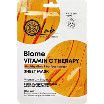 Pleťová maska Natura Siberica Biome Pleťová textilní maska s Vitamínem C 25 g