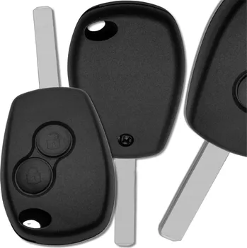 Camerazar Pouzdro dálkového ovladače s klíčem 2 tlačítka pro Dacia Logan Sandero Duster Renault Clio