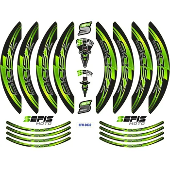 Polep vozidla SEFIS PREMIUM ST 1 dvoudílné polepy na kola Kawasaki Z900