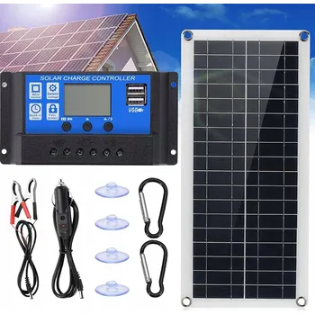 solární panel 300W SOLÁRNÍ PANEL, SOLÁRNÍ BATERIE + 30A REGULÁTOR