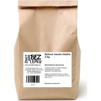 Přisada na vaření a pečení Život bez lepku Rýžová mouka hladká 2 kg