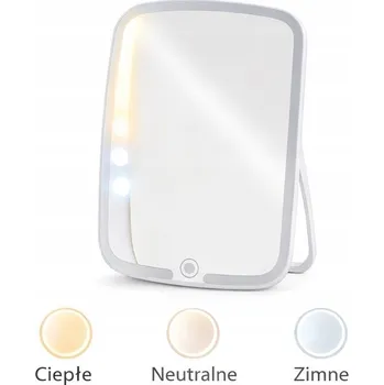 Zrcadlo Skládací LED zrcadlo na líčení – 3 barvy světla, USB