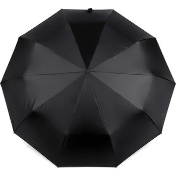 Deštník Skládací deštník s led světlem v rukojeti, barva 1 černá