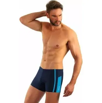 Pánské plavky Pánské plavky BD 364 Tmavě modrá s modrou - Sesto Senso tm. modrá s modrou XL