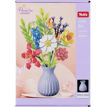 ostatní stavebnice STAVEBNICE KVĚTINY 690 DÍLŮ