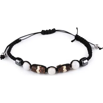 Náramek Náramek shamballa unisex Varianta: 1 krémová nejsvět., Balení: 1 ks