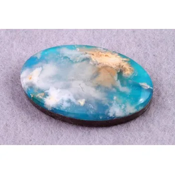 Přírodní kámen Kabošon Feather Opal č.8091 (37x24x7mm)