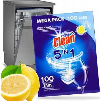 Přípravek do myčky Tablety do myčky At Home Clean 5v1 citron 100 ks