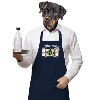 Kuchyňská zástěra Bastard Táhne mi na zástěra Navy