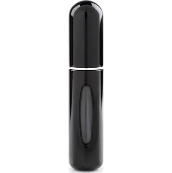Cestovní plnitelný rozprašovač na parfém 8 cm, střední, 5 černá mat