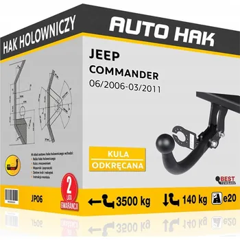 Tažné zařízení Tažné zařízení JEEP COMMANDER, 06/2006-03/2011