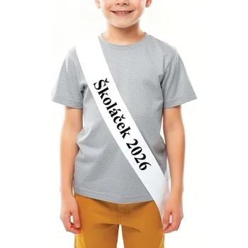 Party dekorace Šerpa Školáček 2026 Světle modrá