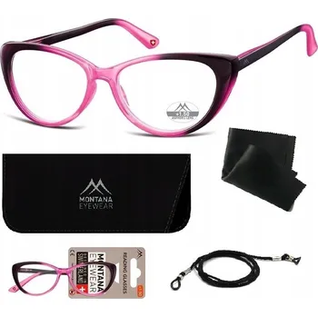 Brýle na čtení DIOPTRICKÉ BRÝLE DÁMSKÉ PLUSKY NA ČTENÍ K POČÍTAČI Šňůrka Pouzdro +1.0