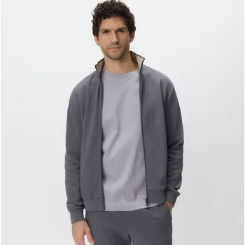 Pánská mikina Reserved - Mikina se stojáčkem - tmavě šedá - 520EF-90X - 520EF-90X-XXL